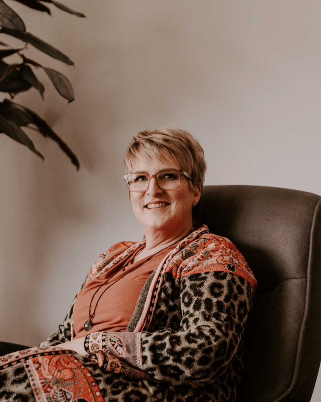 Sonia Skewes sitting down